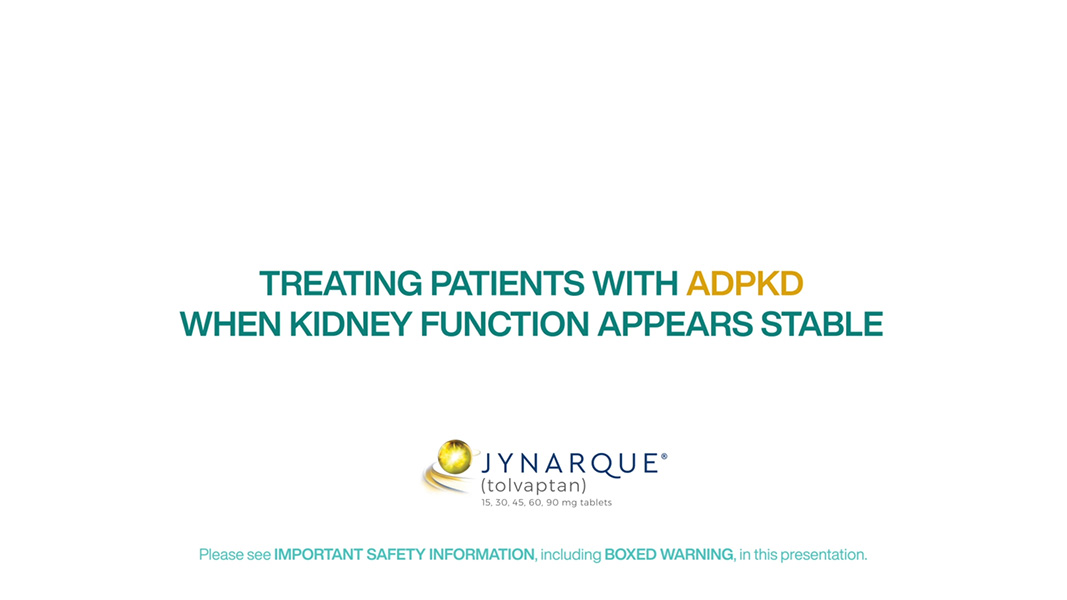 Treating Patients When Kidney Function Appears Stable, Video