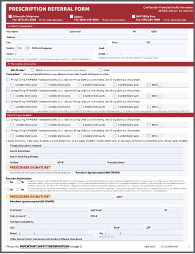 Prescription Referral Form Thumbnail
