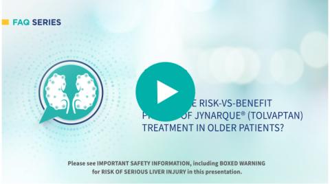 What is the risk-vs-benefit profile of JYNARQUE treatment in older patients?